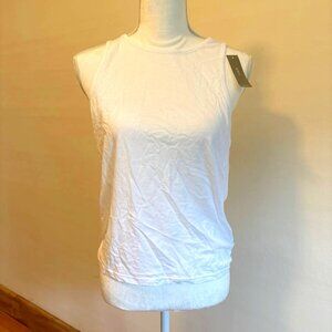 JCREW Open-back White Tank (S)